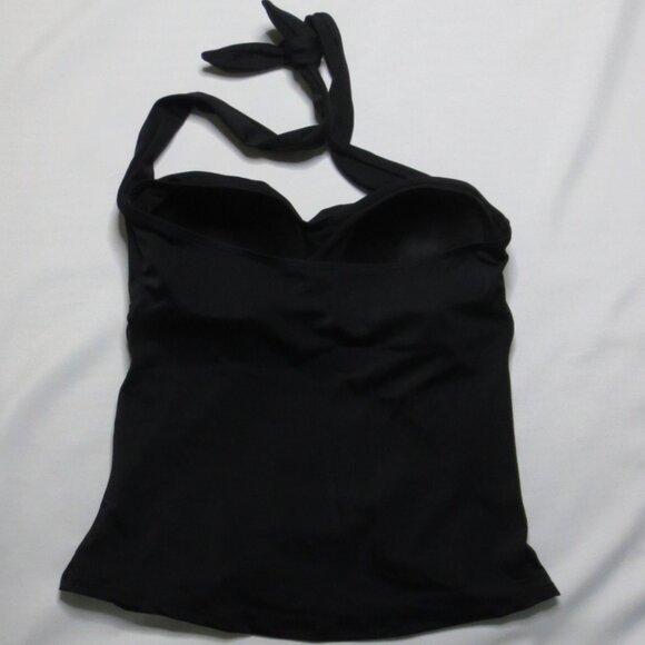 4/$14 NWT SWIMSUITS FOR ALL womens BATHING SUIT TOP halter BLACK SIZE 14 - Picture 10 of 10